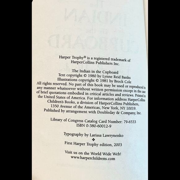 The Indian in the Cupboard Book - Picture 5 of 6